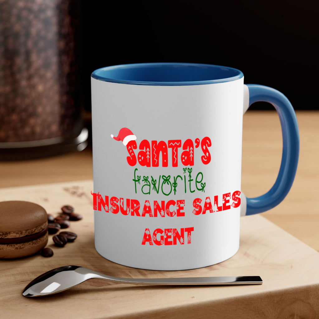 santas favorite insurance sales agent style 893#- christmas-Mug / Coffee Cup