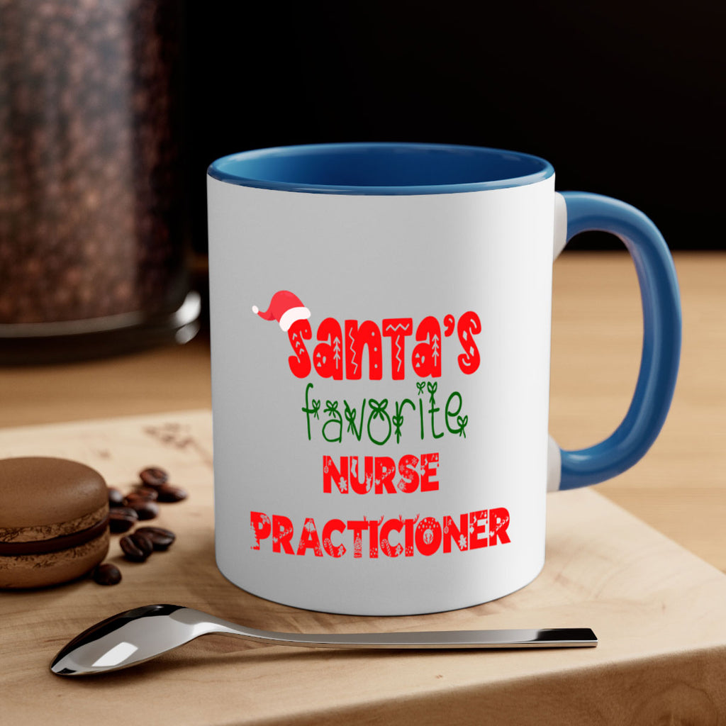 santas favorite nurse practicioner style 978#- christmas-Mug / Coffee Cup