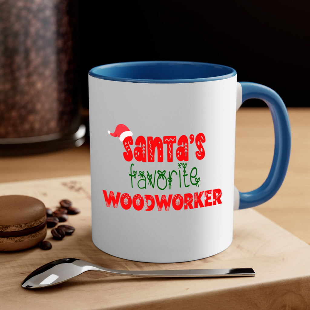 santas favorite woodworker style 1157#- christmas-Mug / Coffee Cup
