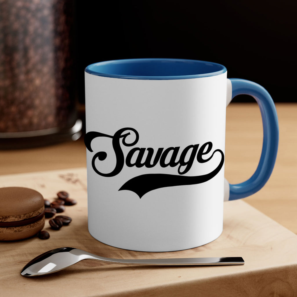 savage script 40#- black words - phrases-Mug / Coffee Cup