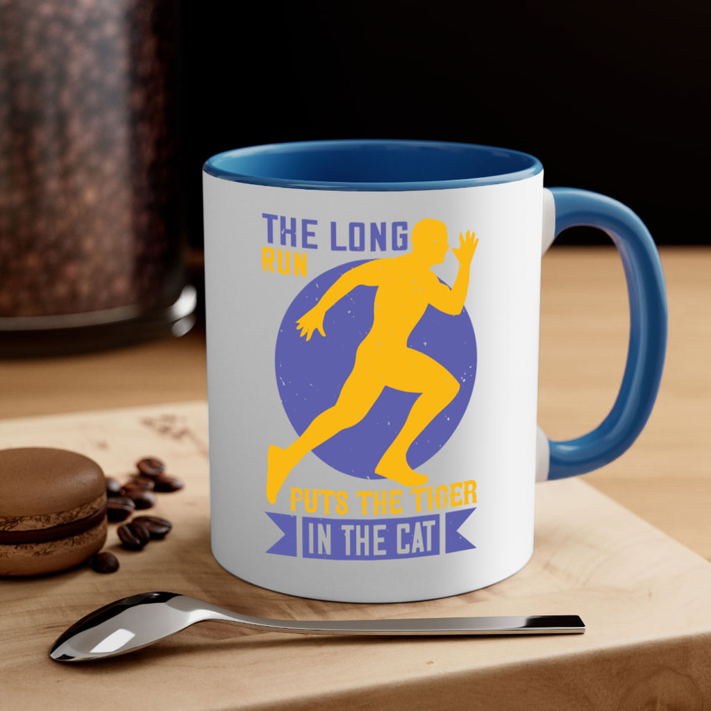 the long run puts the tiger in the cat 15#- running-Mug / Coffee Cup