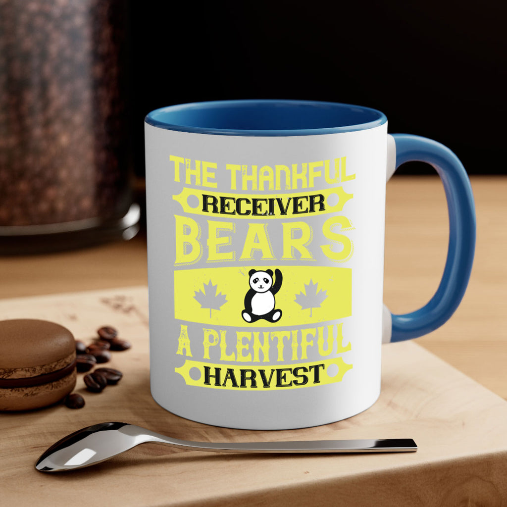 the thankful receiver bears a plentiful harvest 2#- thanksgiving-Mug / Coffee Cup