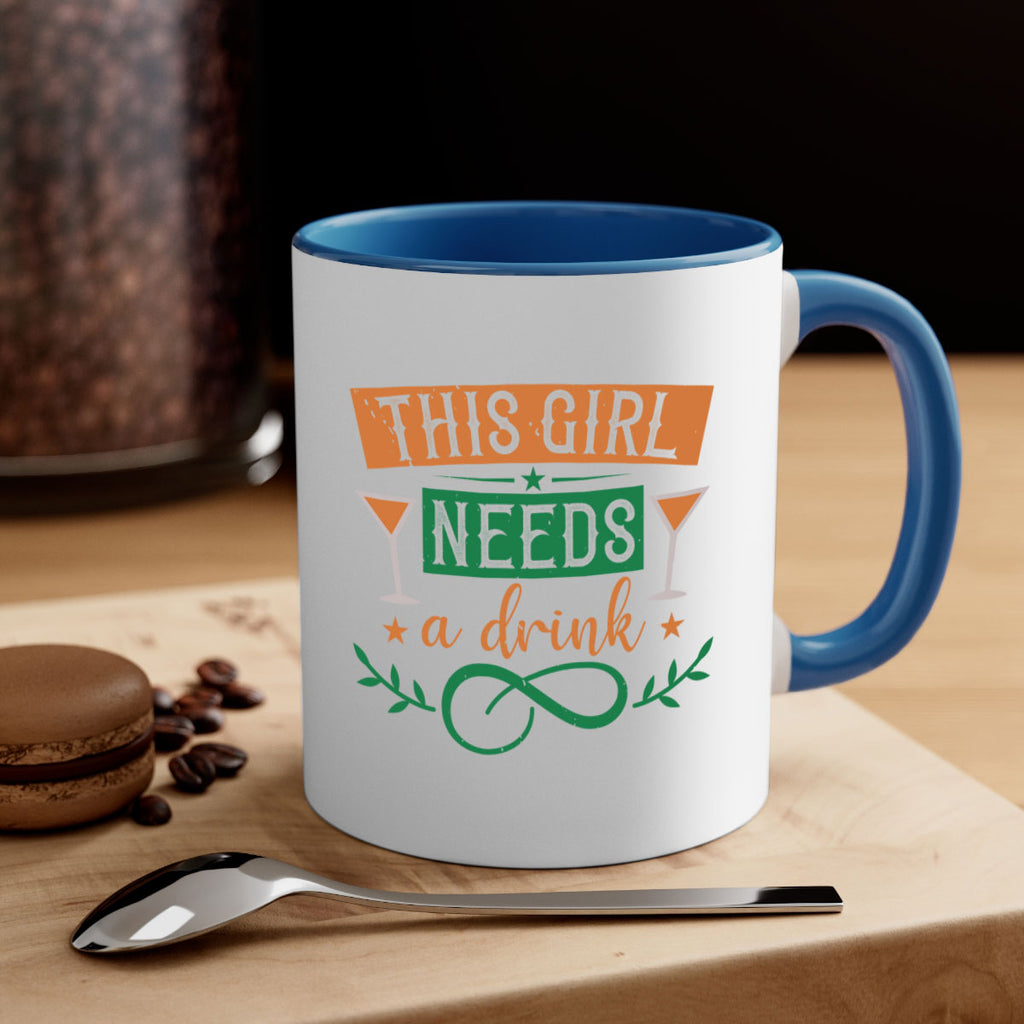 this girl needs a drink 36#- mardi gras-Mug / Coffee Cup