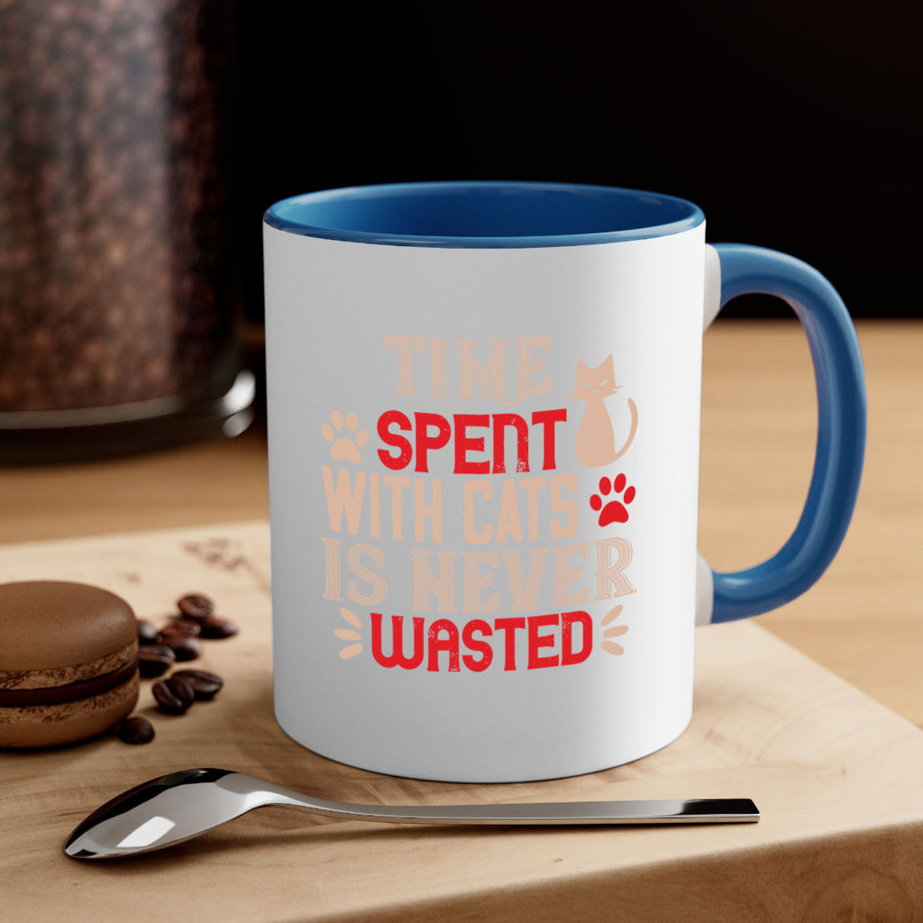 time spend with cat is never wasted Style 121#- cat-Mug / Coffee Cup
