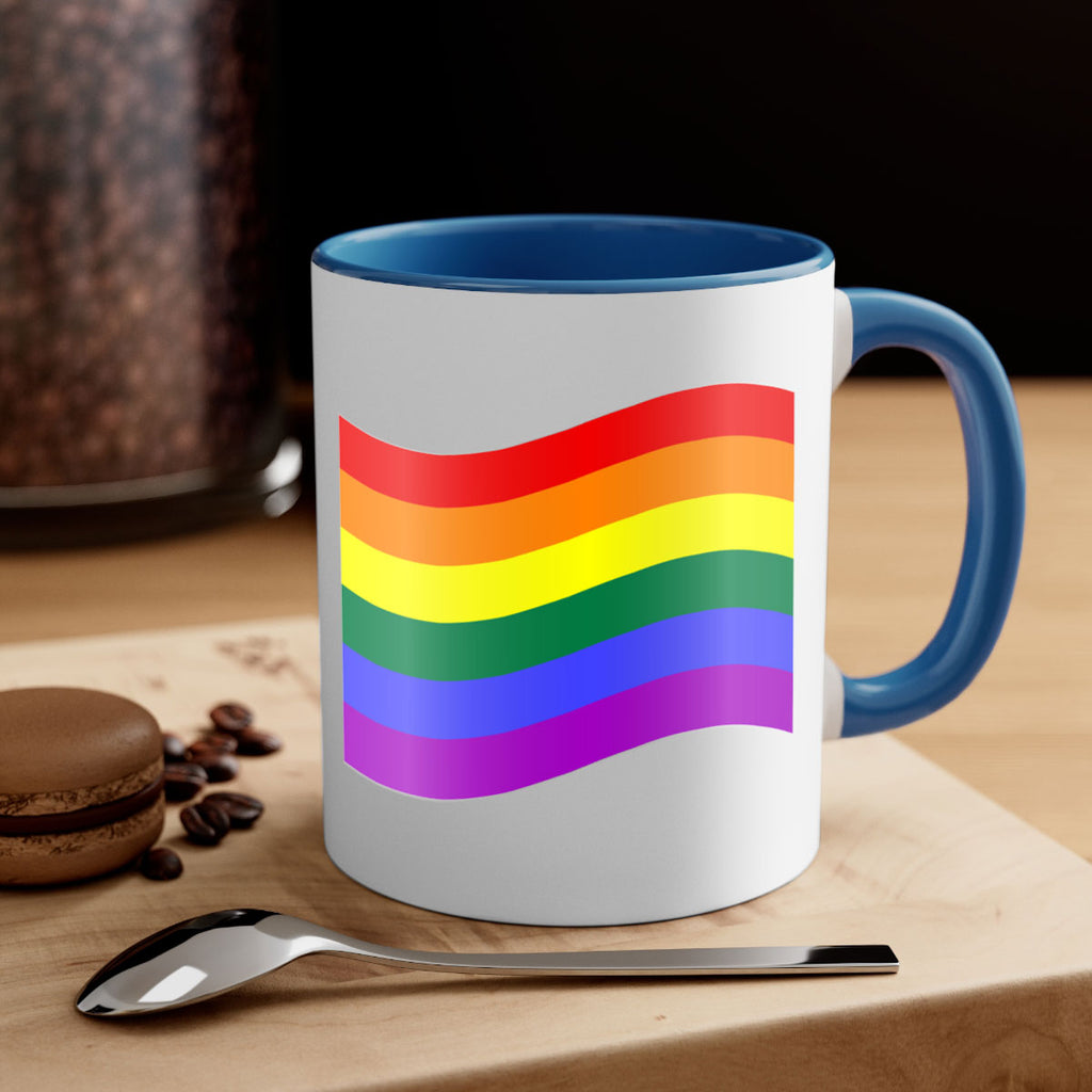 wavy rainbow flag 1#- lgbt-Mug / Coffee Cup