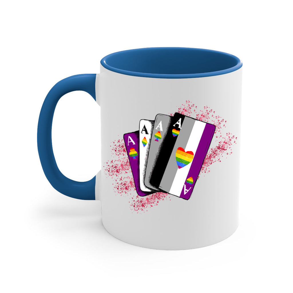Asexual Ace Flag Playing Card Queer Lgbt 34#- lgbt-Mug / Coffee Cup