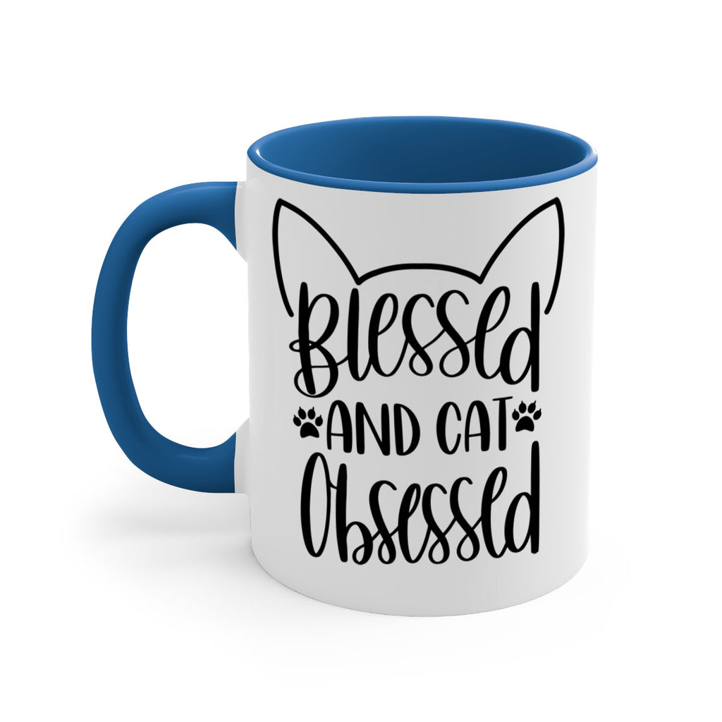 Blessed And Cat Obsessed Style 79#- cat-Mug / Coffee Cup