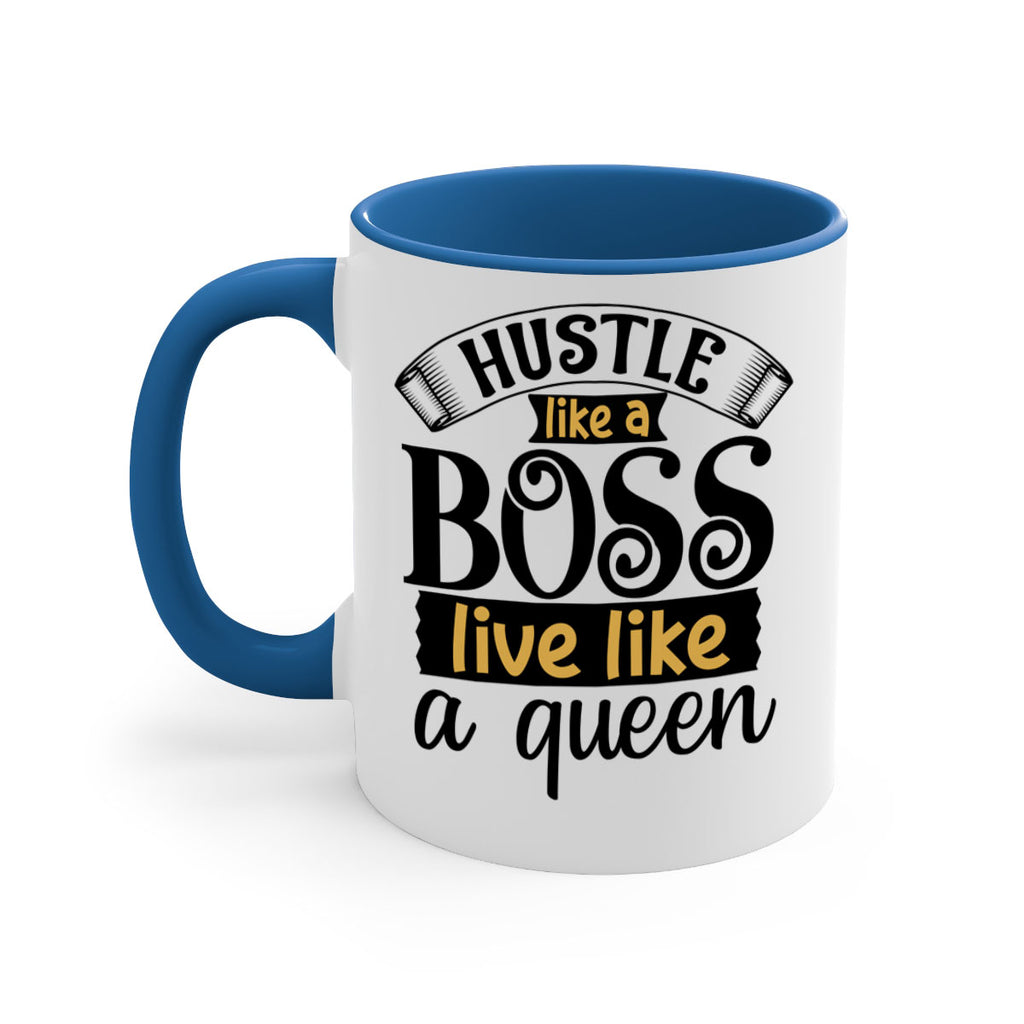 Hustle like a boss live like a queen Style 36#- Black women - Girls-Mug / Coffee Cup
