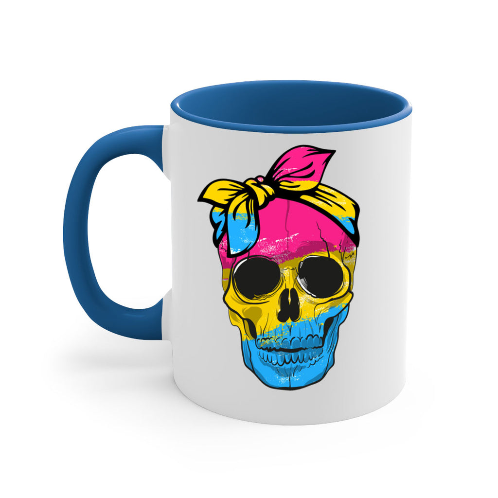 Pansexual Lgbtq Skull Gay Pride Png 30#- lgbt-Mug / Coffee Cup