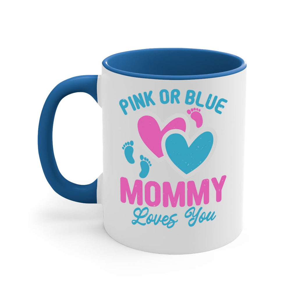 Pink or blue mommy loves you Style 180#- baby2-Mug / Coffee Cup