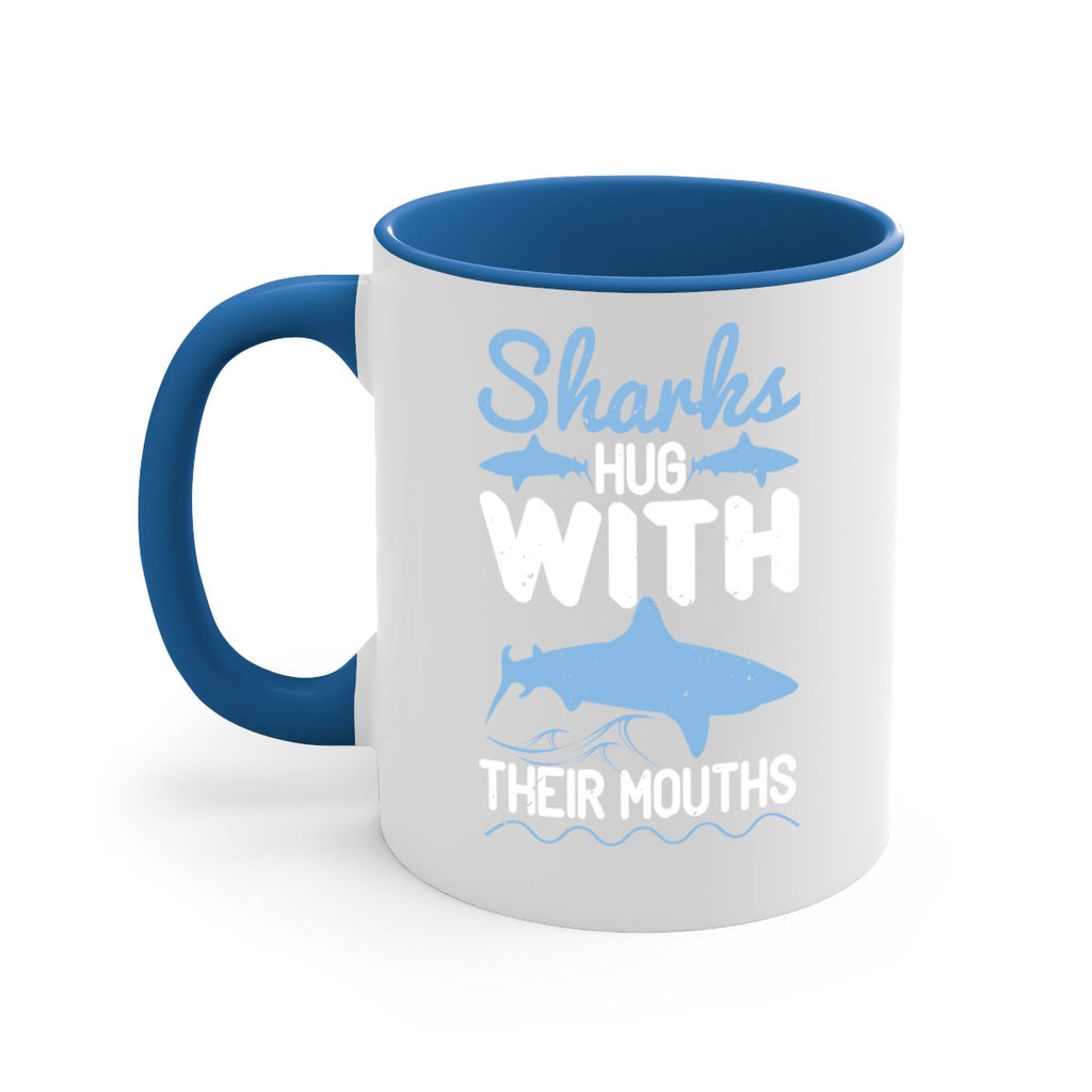 Sharks hug with their mouths Style 22#- Shark-Fish-Mug / Coffee Cup