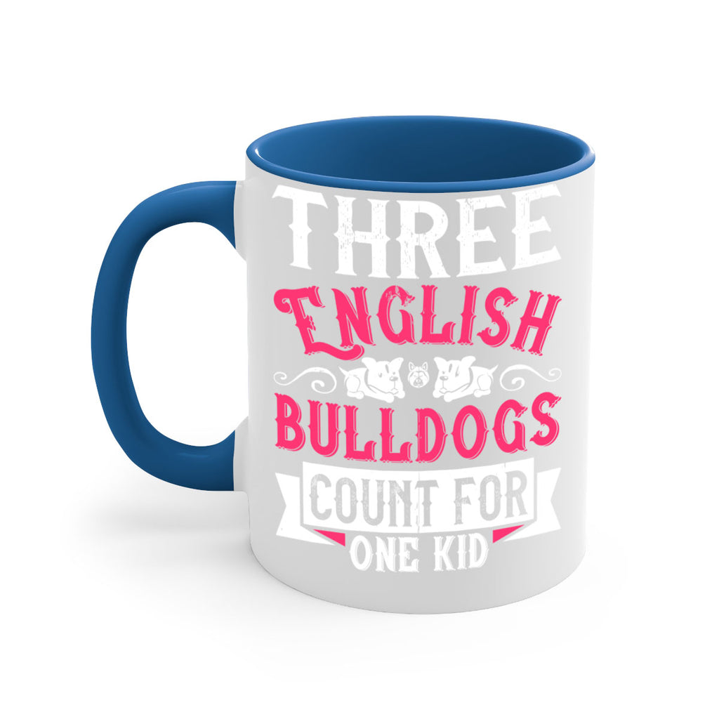 Three English bulldogs count for one kid Style 18#- Dog-Mug / Coffee Cup