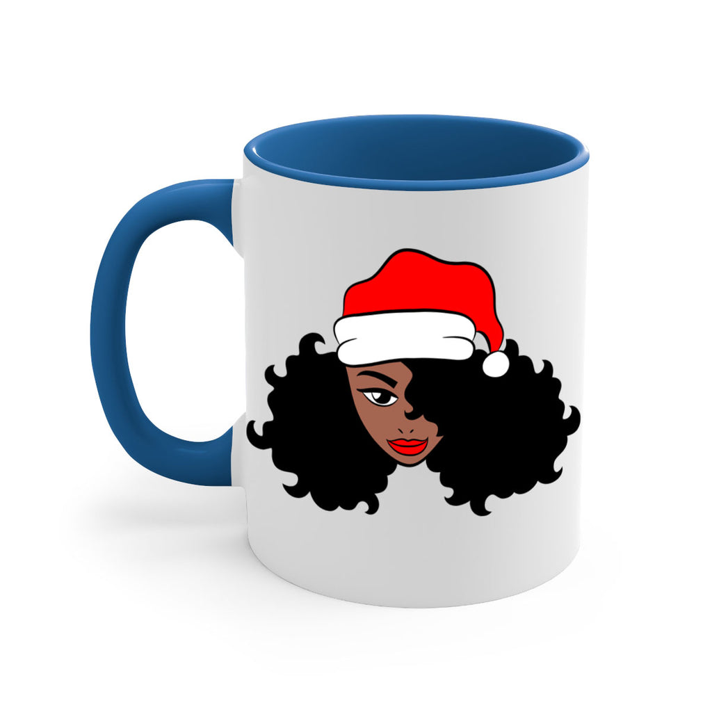 afro santa claus girl 71#- Black women - Girls-Mug / Coffee Cup