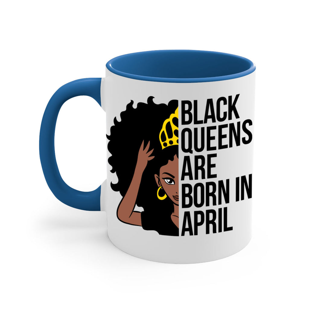 black queens are born in april 218#- black words - phrases-Mug / Coffee Cup