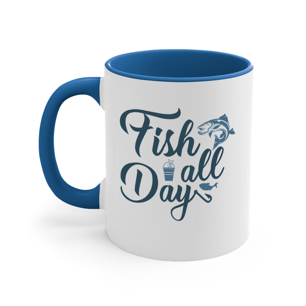 fish all day 156#- fishing-Mug / Coffee Cup