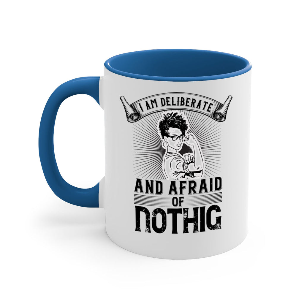 i am deliberate and afraid of nothing Style 31#- Afro - Black-Mug / Coffee Cup