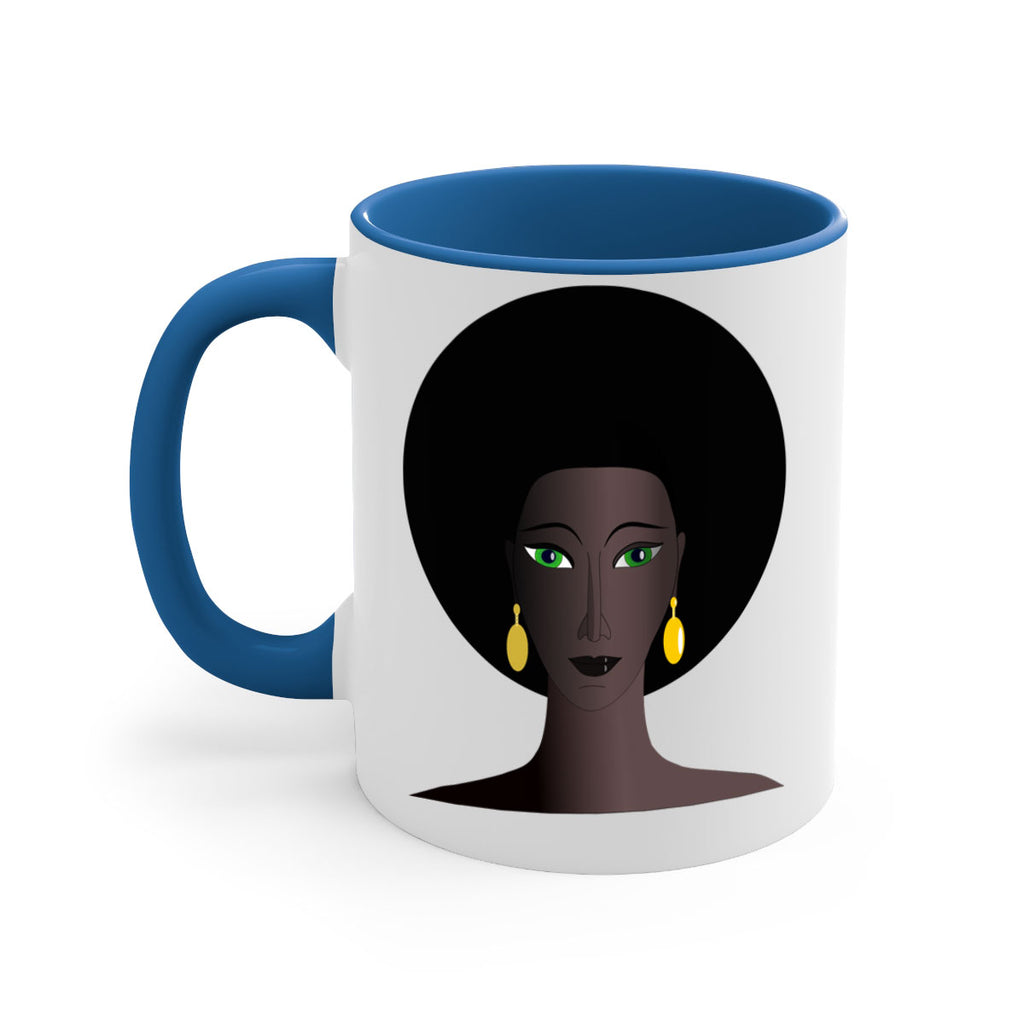 machovka black woman with green eyes 27#- Black women - Girls-Mug / Coffee Cup