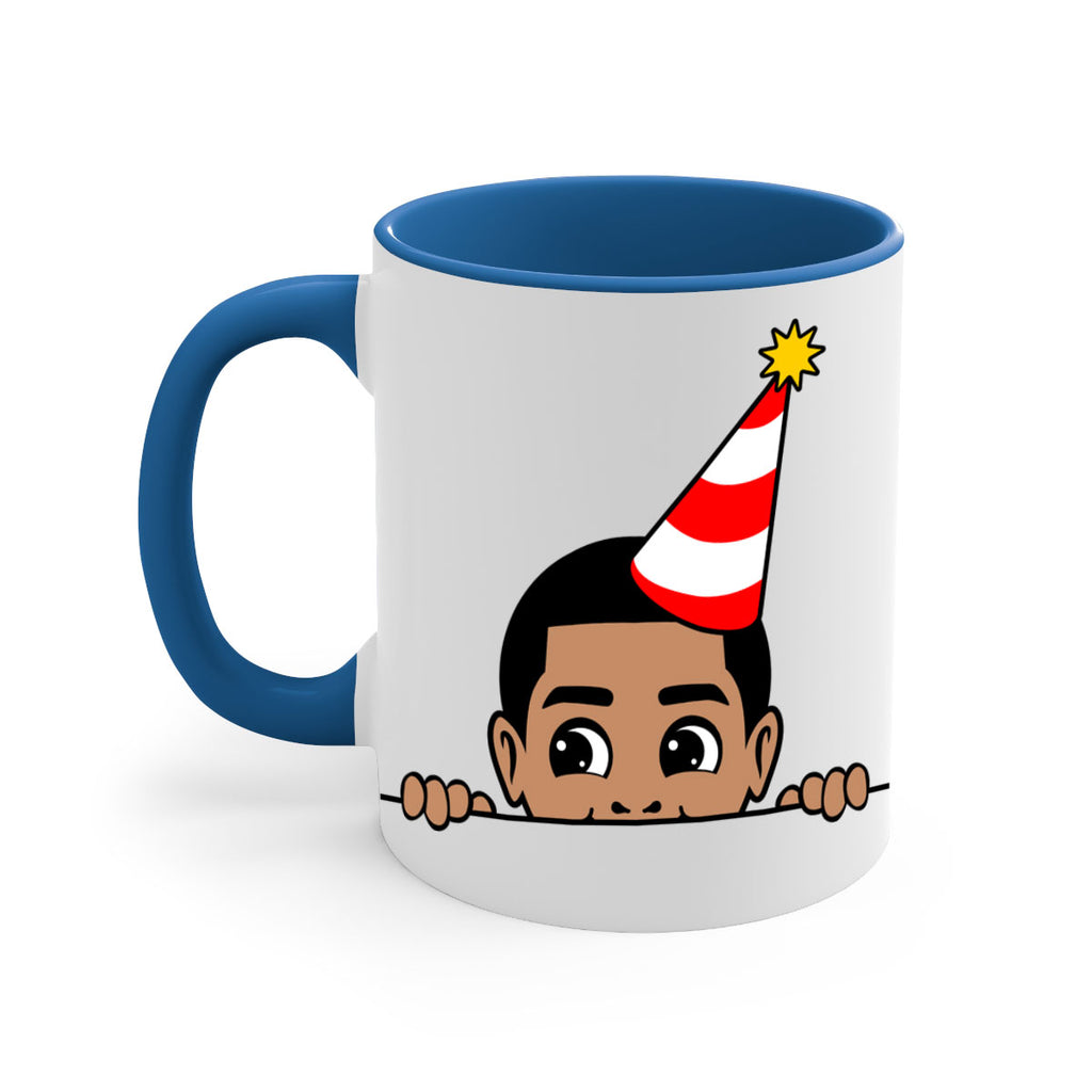 peekaboo afro birthday boy 21#- Black men - Boys-Mug / Coffee Cup