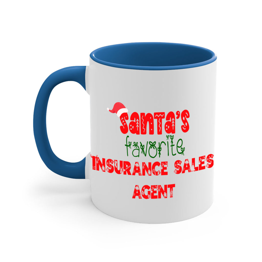 santas favorite insurance sales agent style 893#- christmas-Mug / Coffee Cup