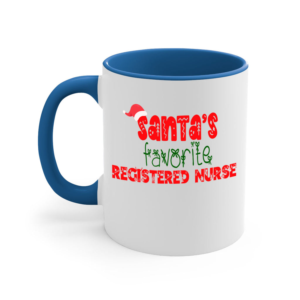 santas favorite registered nurse style 1061#- christmas-Mug / Coffee Cup