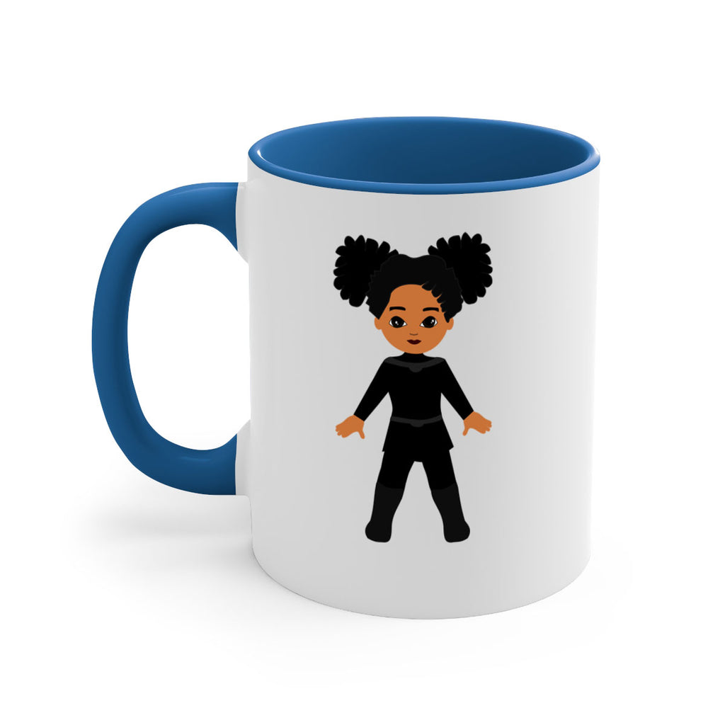 super kids girl 8#- Black women - Girls-Mug / Coffee Cup