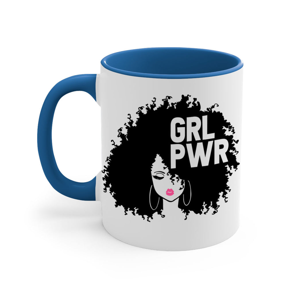 woman face grlpwr 1#- Black women - Girls-Mug / Coffee Cup