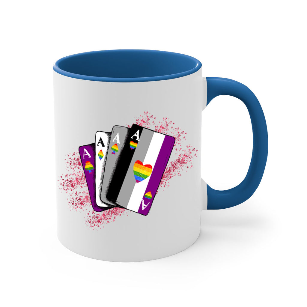 Asexual Ace Flag Playing Card Queer Lgbt 34#- lgbt-Mug / Coffee Cup