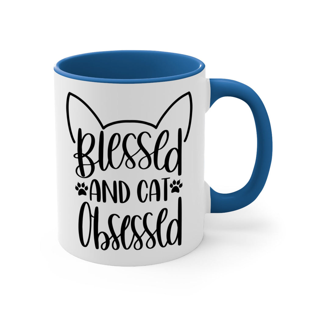 Blessed And Cat Obsessed Style 79#- cat-Mug / Coffee Cup