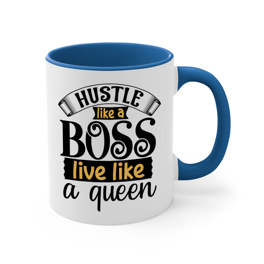 Hustle like a boss live like a queen Style 36#- Black women - Girls-Mug / Coffee Cup