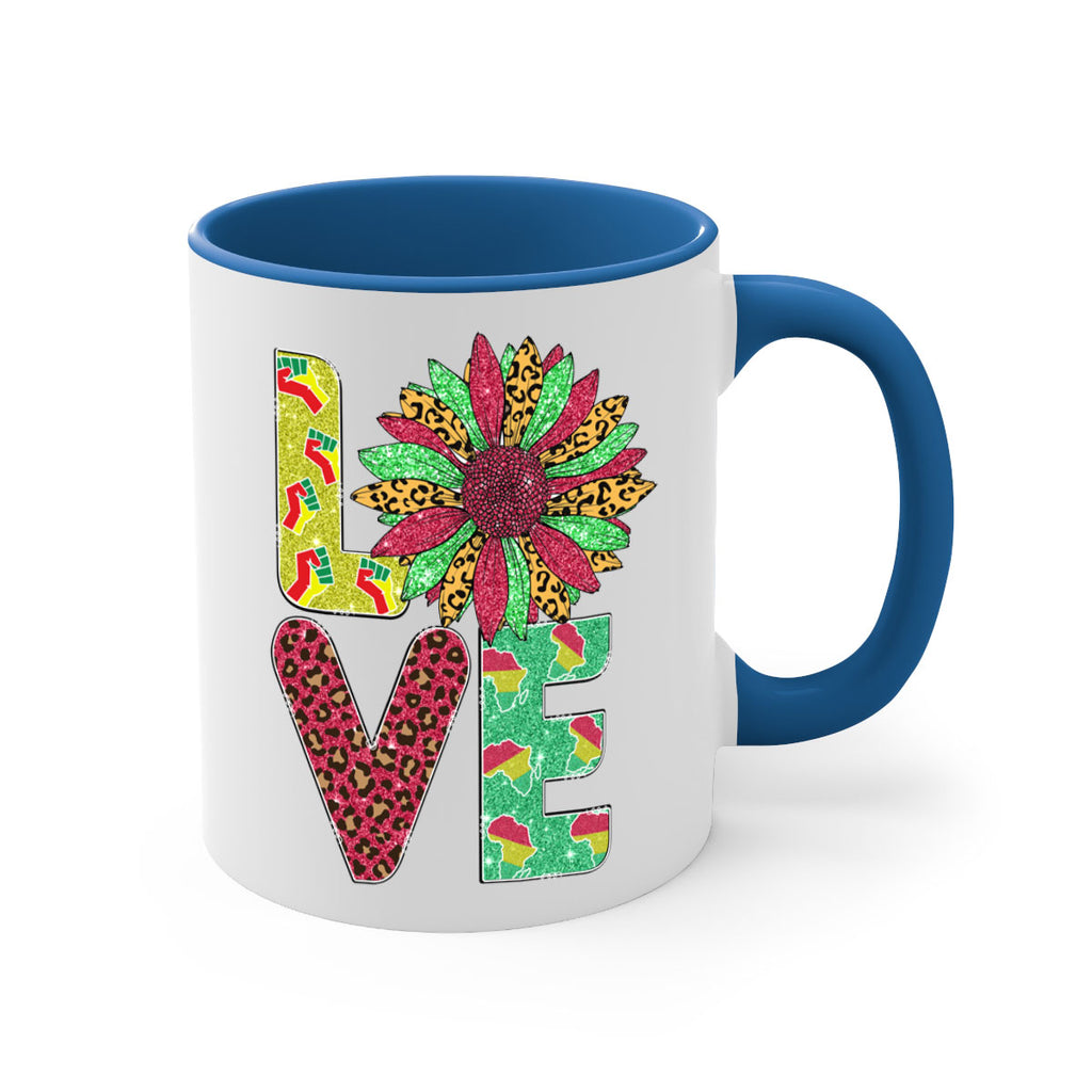 Love Juneteenth Day Fist Sunflower Png 7#- juneteenth-Mug / Coffee Cup
