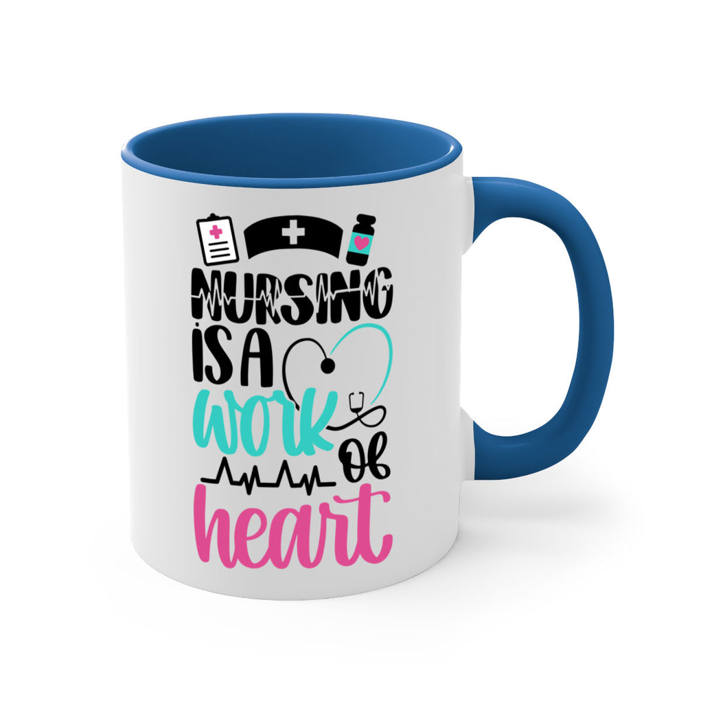 Nursing Is a Work of Heart Style Style 72#- nurse-Mug / Coffee Cup
