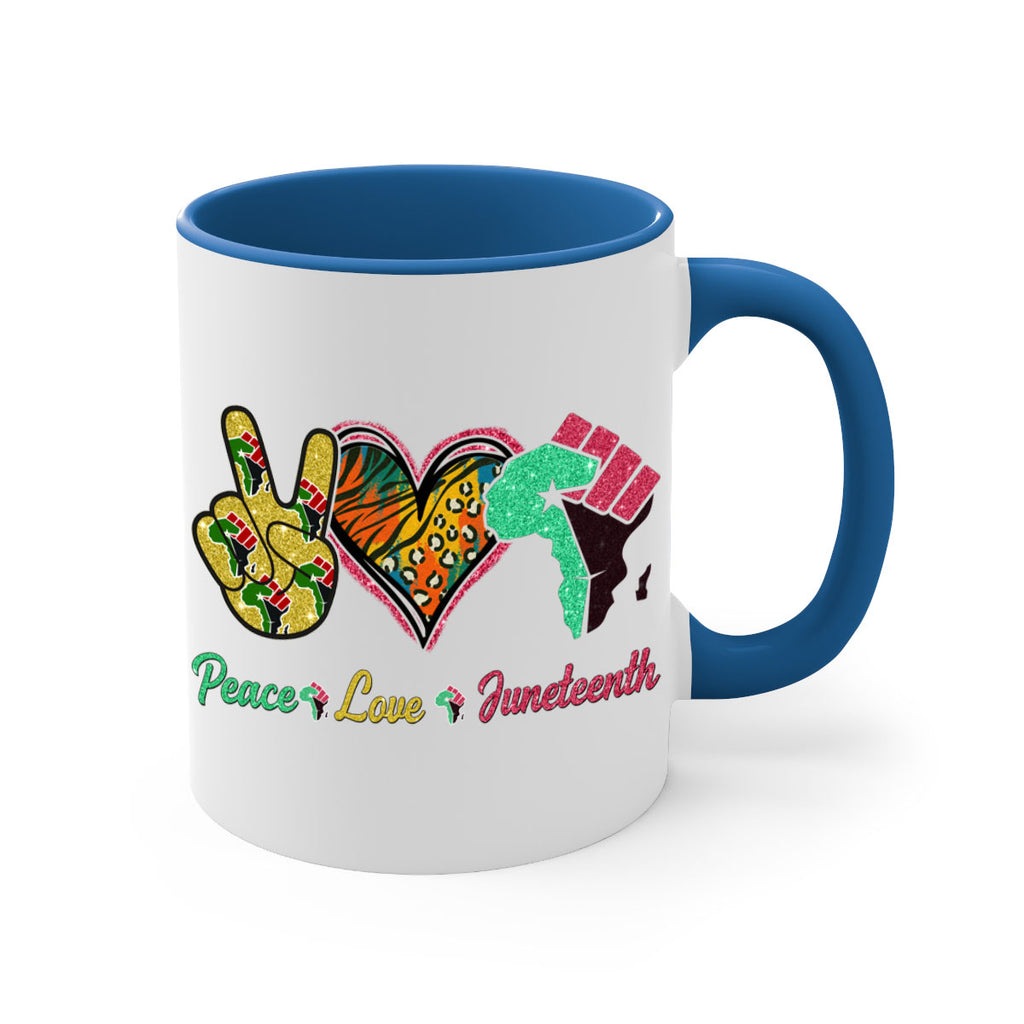 Peace Love Juneteenth Day Fist Png 8#- juneteenth-Mug / Coffee Cup