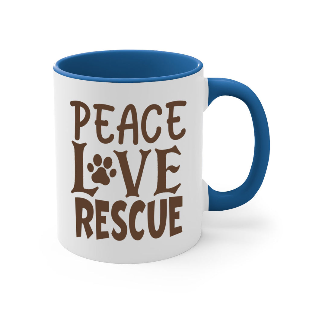 Peace Love Rescue Style 23#- cat-Mug / Coffee Cup