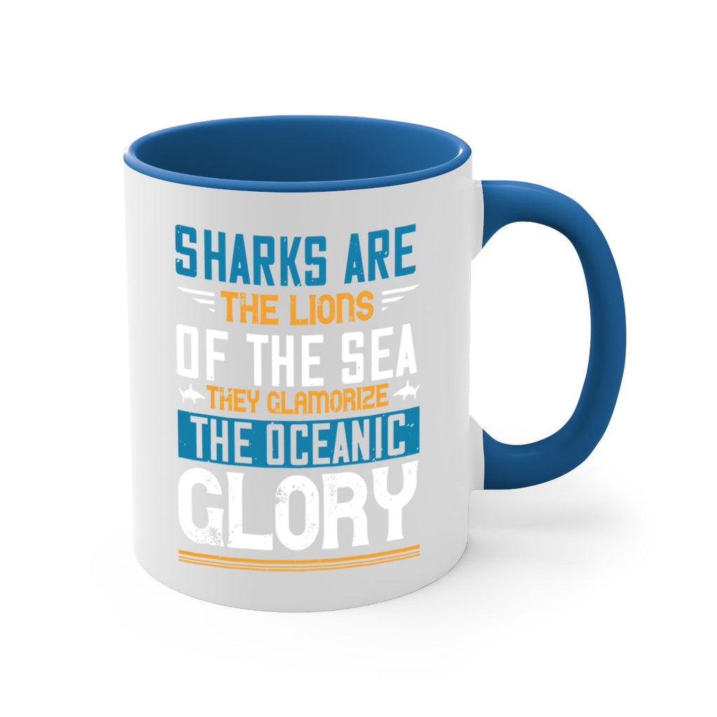 Sharks are the lions of the seaThey glamorize the oceanic glory Style 30#- Shark-Fish-Mug / Coffee Cup