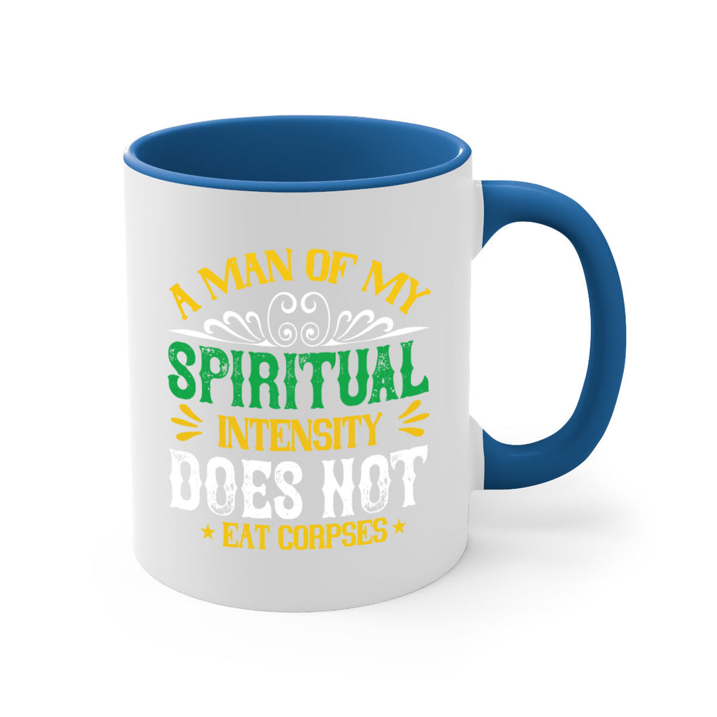 a man of my spiritual intensity does not eat corpsess 98#- vegan-Mug / Coffee Cup