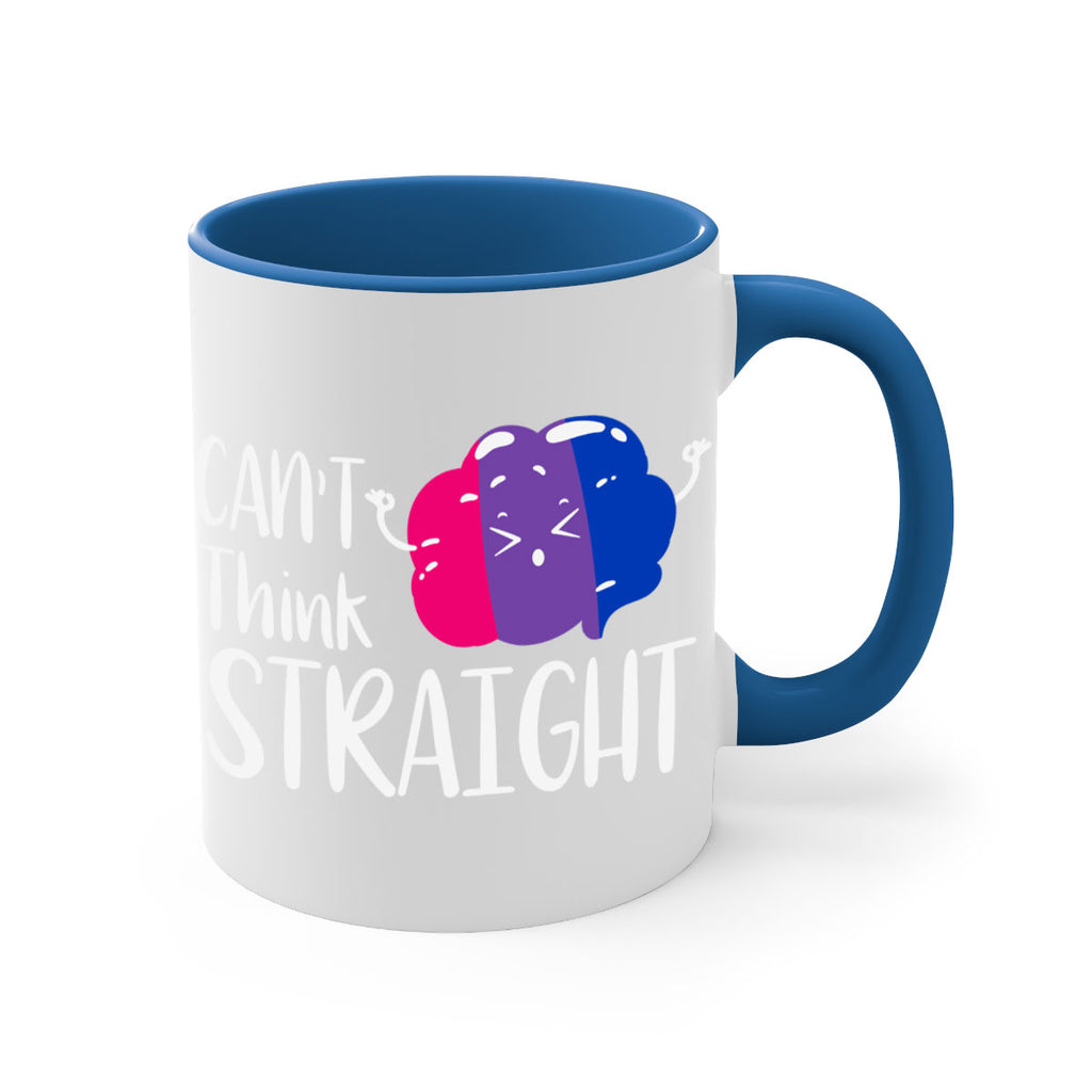 bisexual flag cant think straight 155#- lgbt-Mug / Coffee Cup
