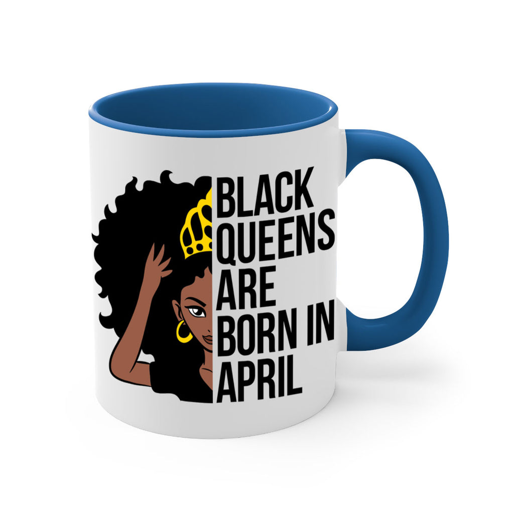 black queens are born in april 218#- black words - phrases-Mug / Coffee Cup