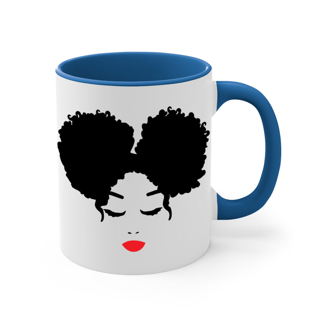 black woman red lips 9#- Black women - Girls-Mug / Coffee Cup