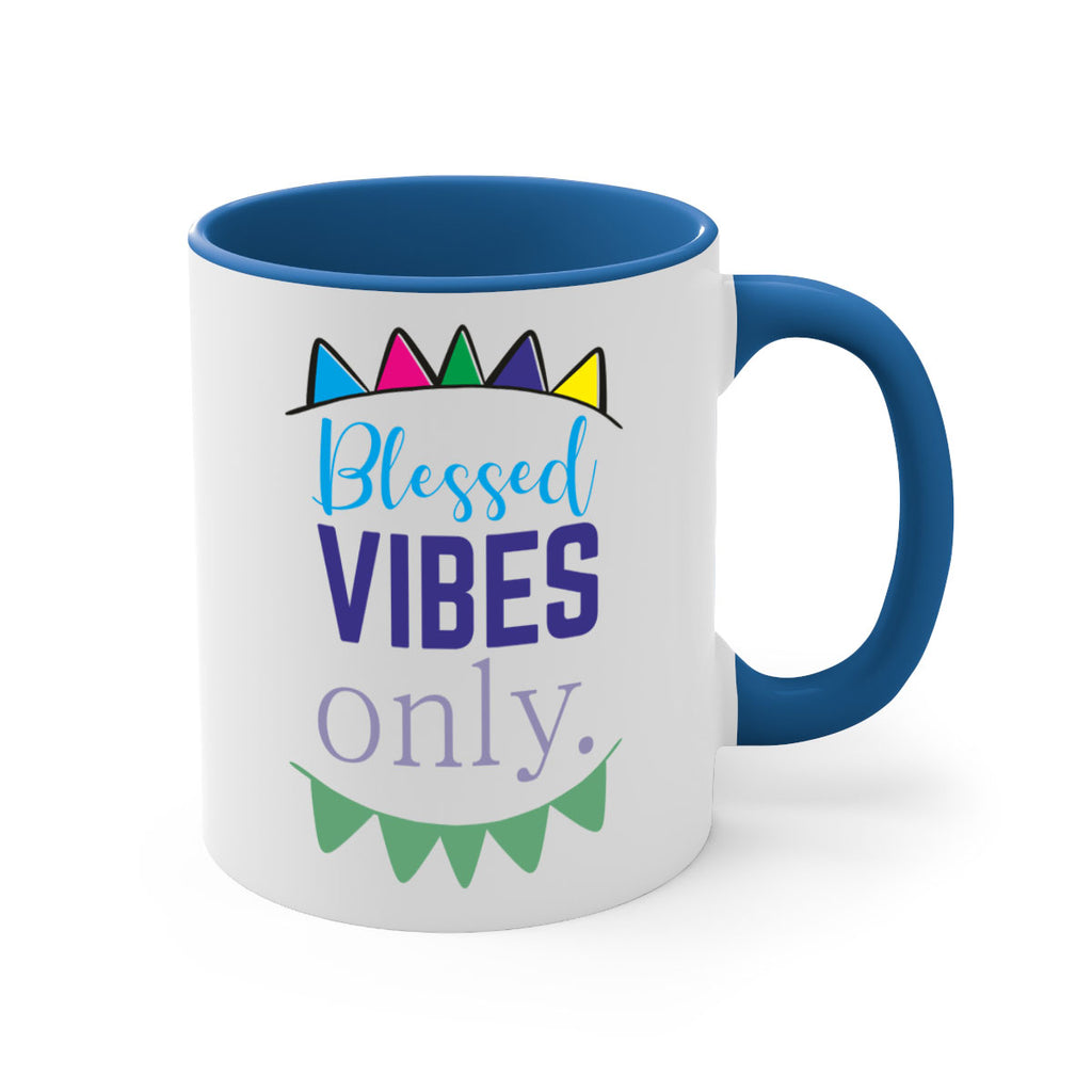 blessd vibes only- black words - phrases-Mug / Coffee Cup