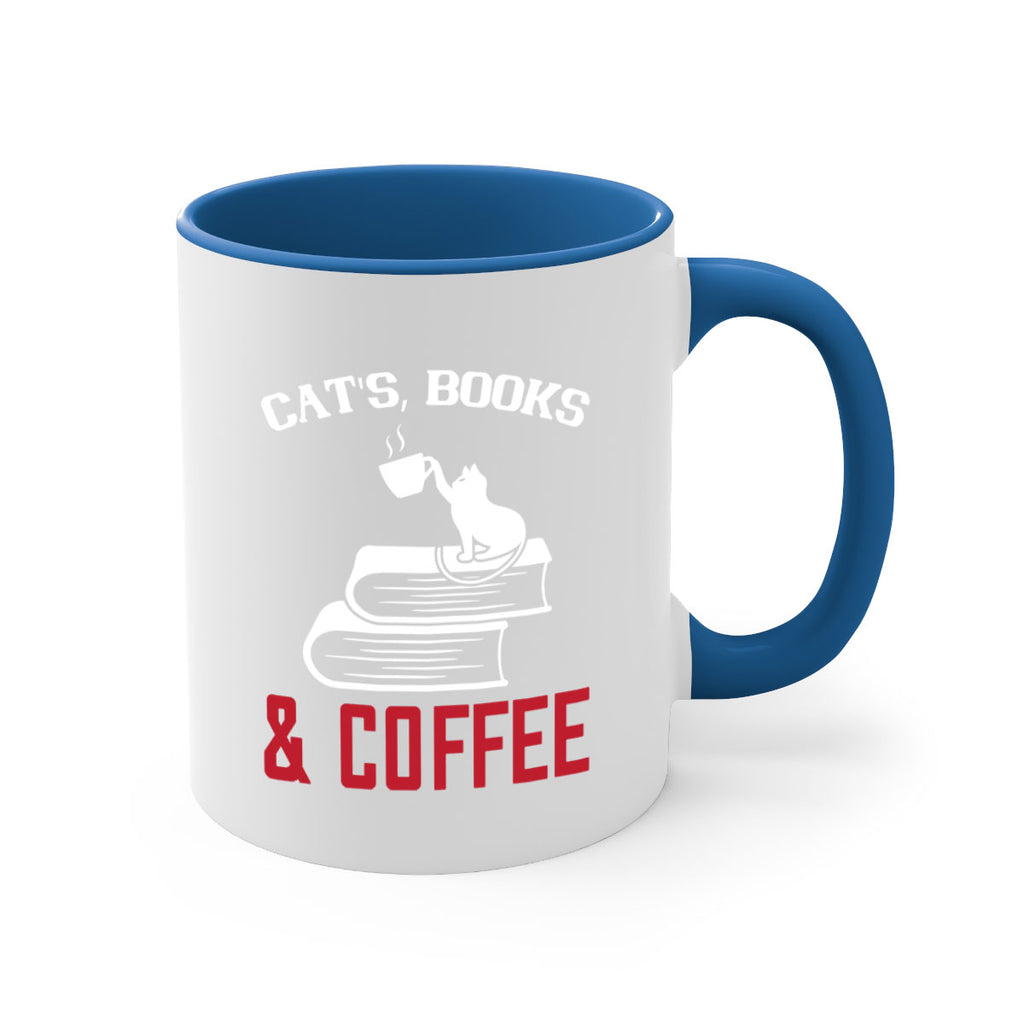 cats book and coffee Style 37#- cat-Mug / Coffee Cup