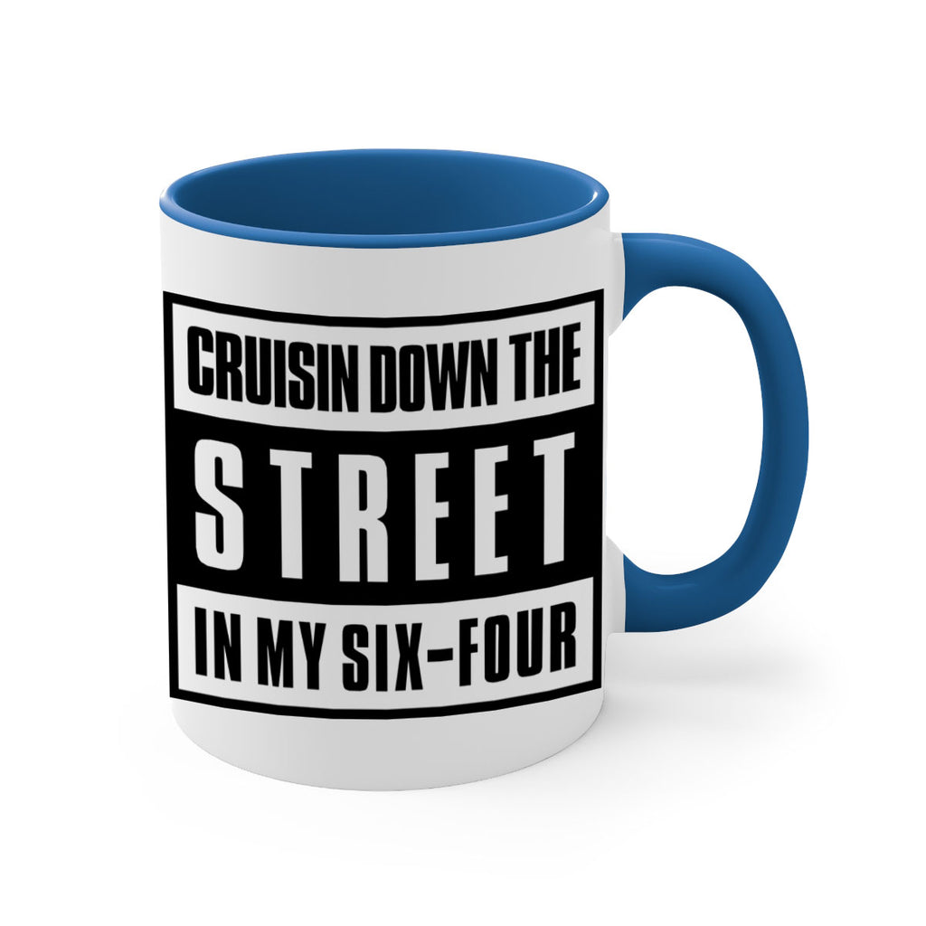 cruisin down the street 181#- black words - phrases-Mug / Coffee Cup