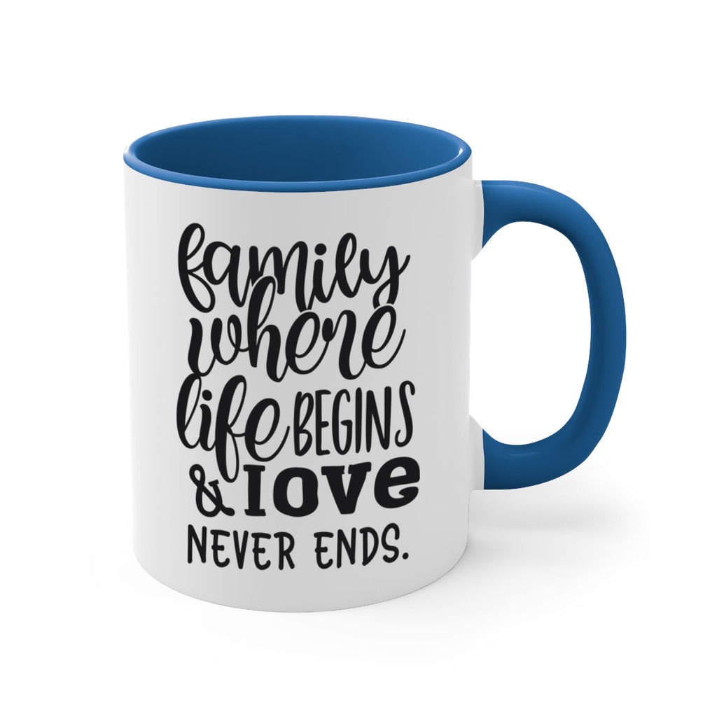 family where life begins love never ends 34#- Family-Mug / Coffee Cup