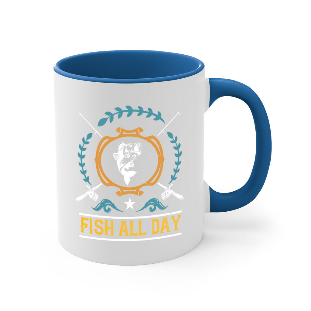 fish all day 187#- fishing-Mug / Coffee Cup