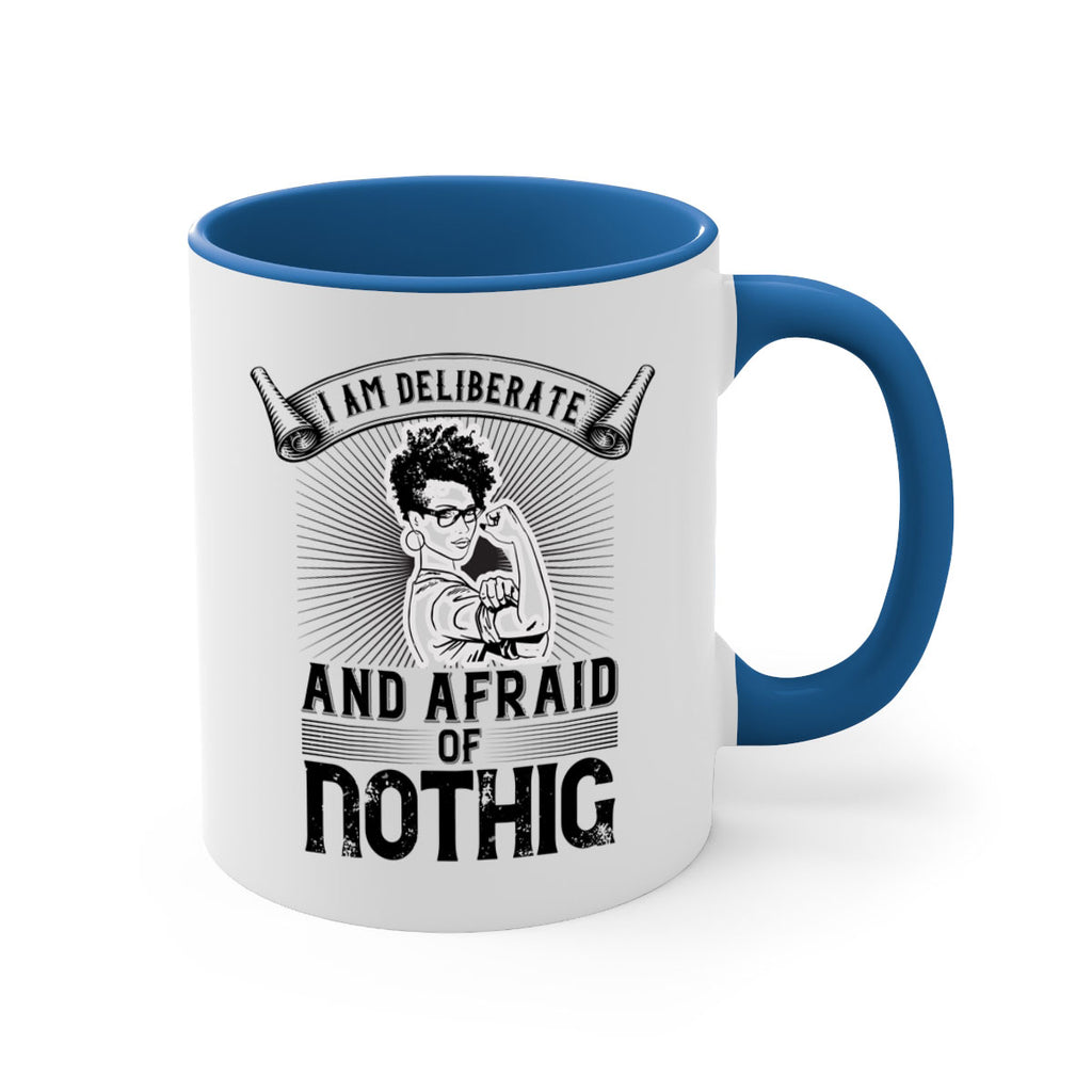 i am deliberate and afraid of nothing Style 31#- Afro - Black-Mug / Coffee Cup