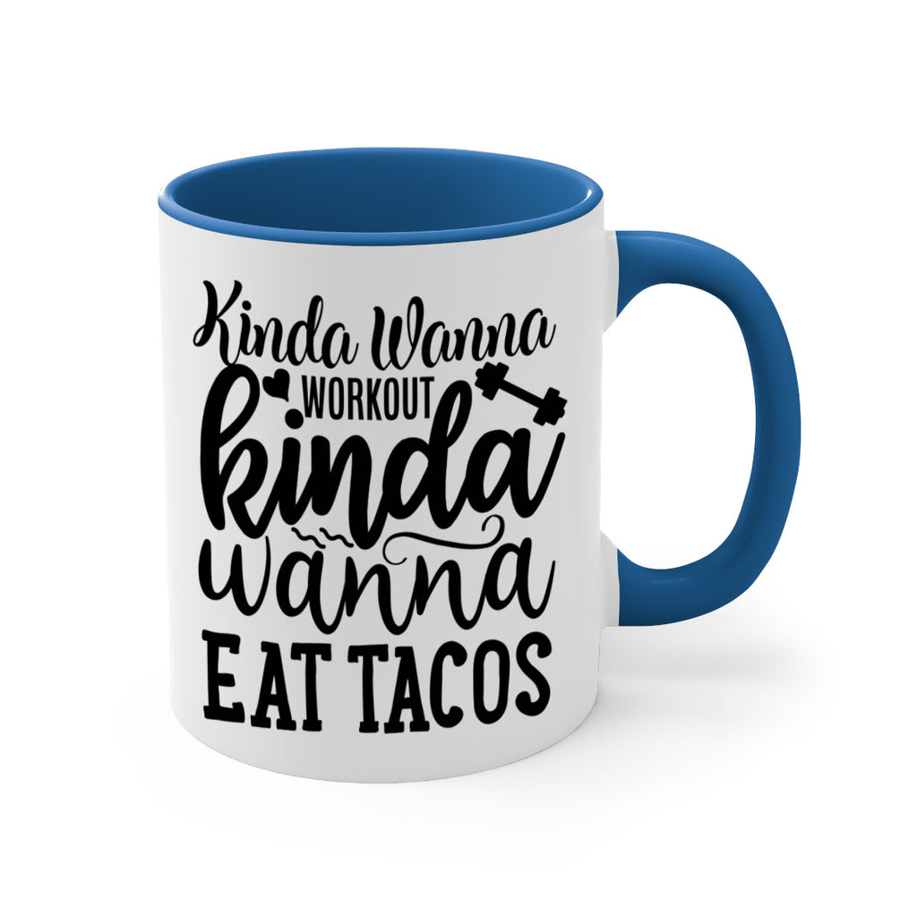 kinda wanna workout kinda wanna eat tacos 35#- gym-Mug / Coffee Cup