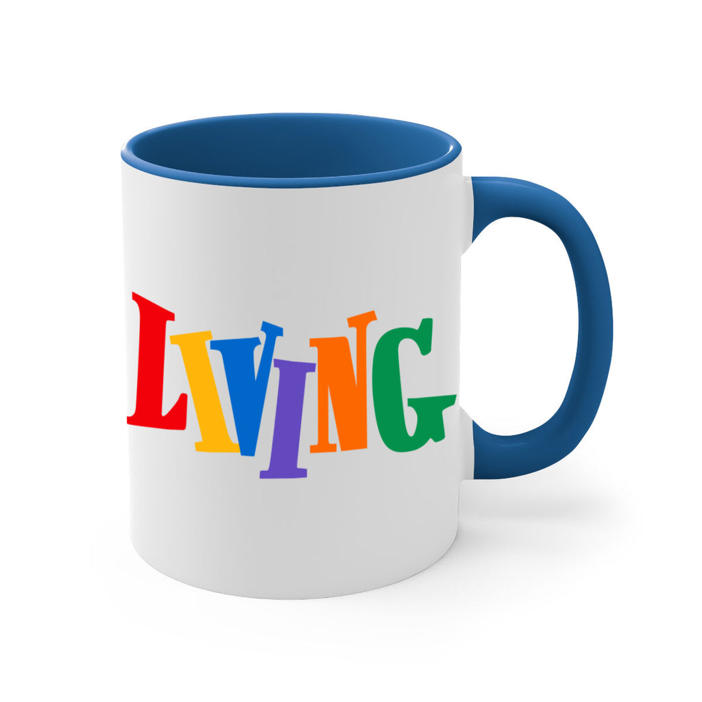 living  99#- black words - phrases-Mug / Coffee Cup