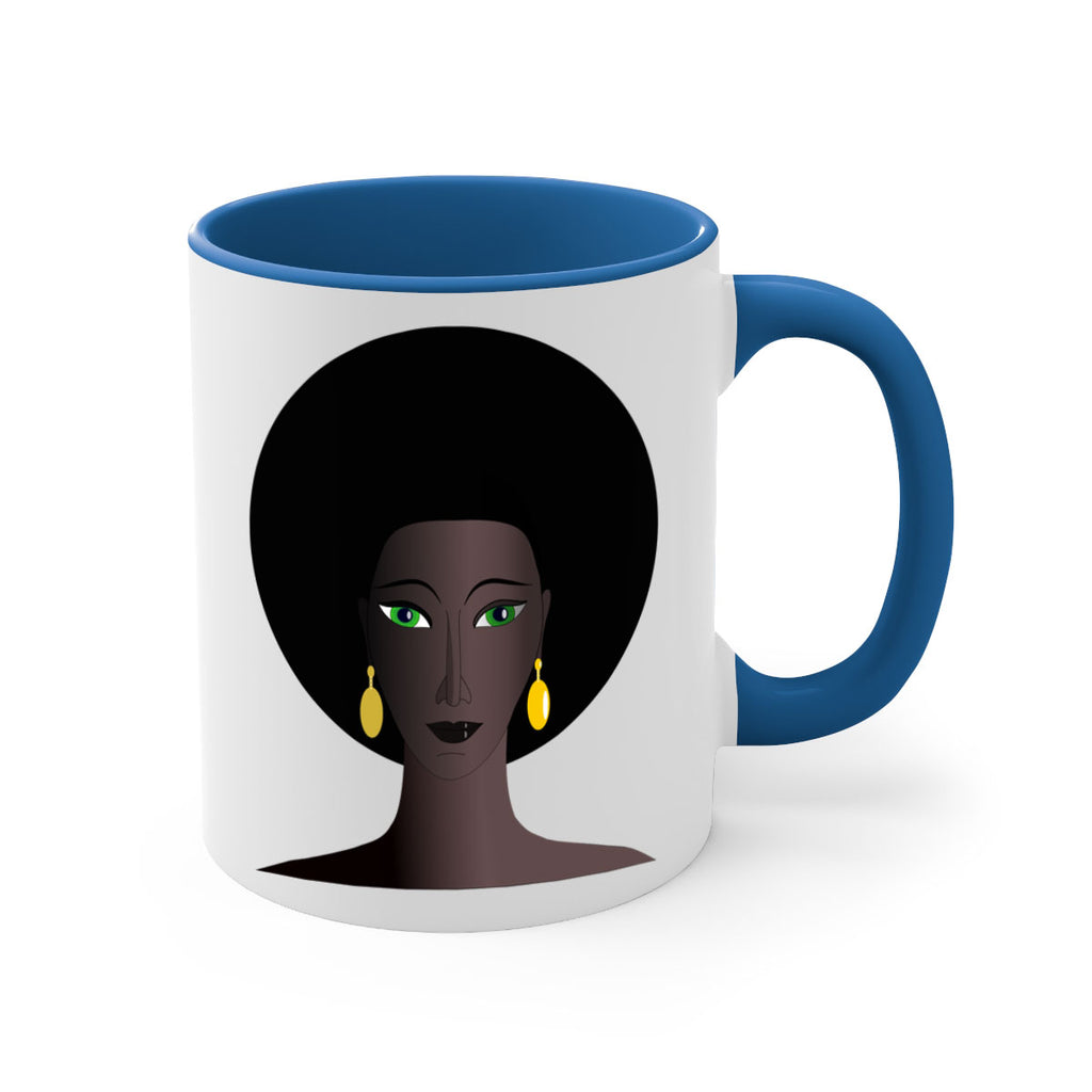 machovka black woman with green eyes 27#- Black women - Girls-Mug / Coffee Cup
