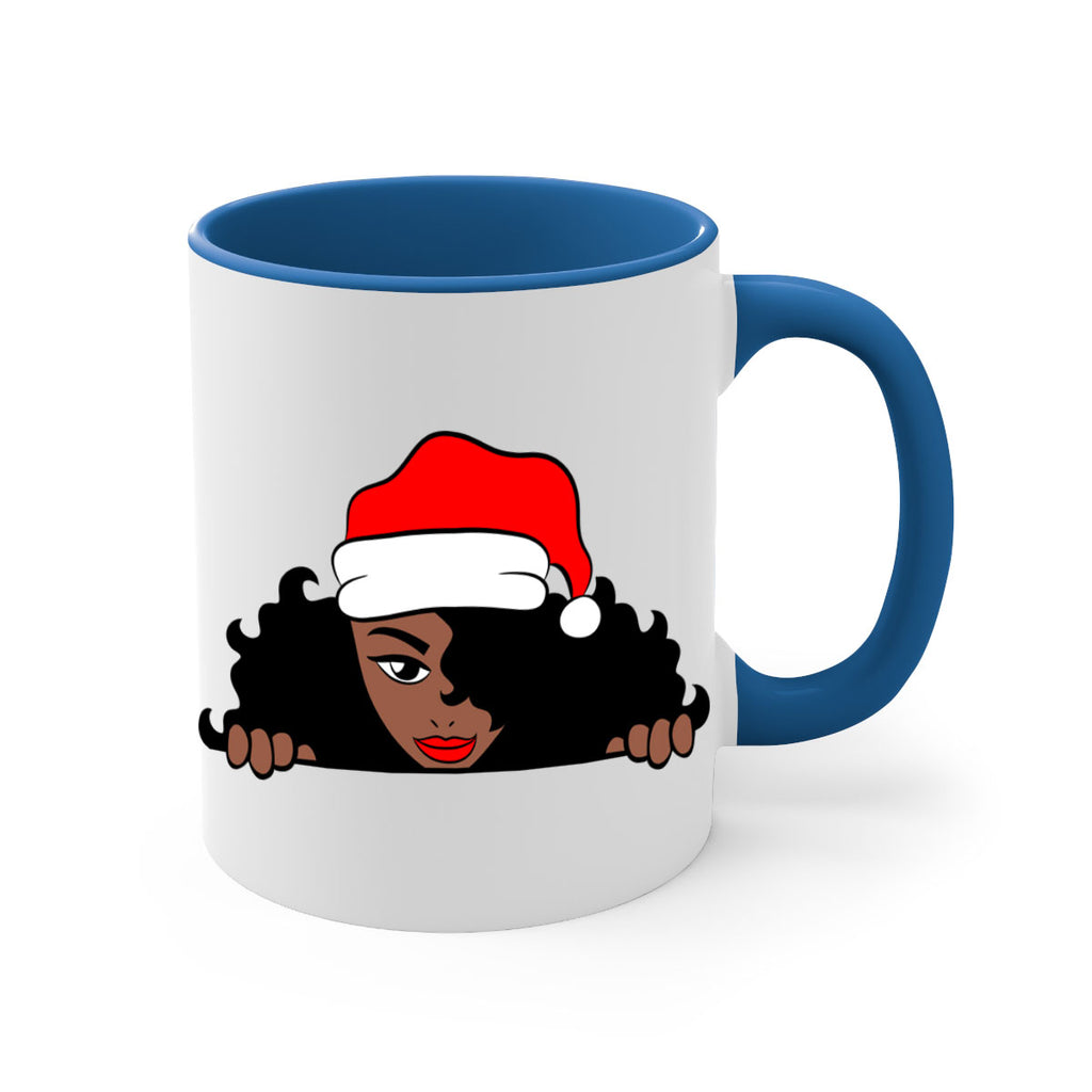 peekaboo santa girl 22#- Black women - Girls-Mug / Coffee Cup