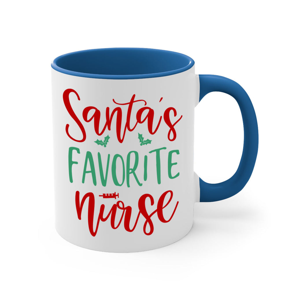 santa s favorite nurse style 608#- christmas-Mug / Coffee Cup
