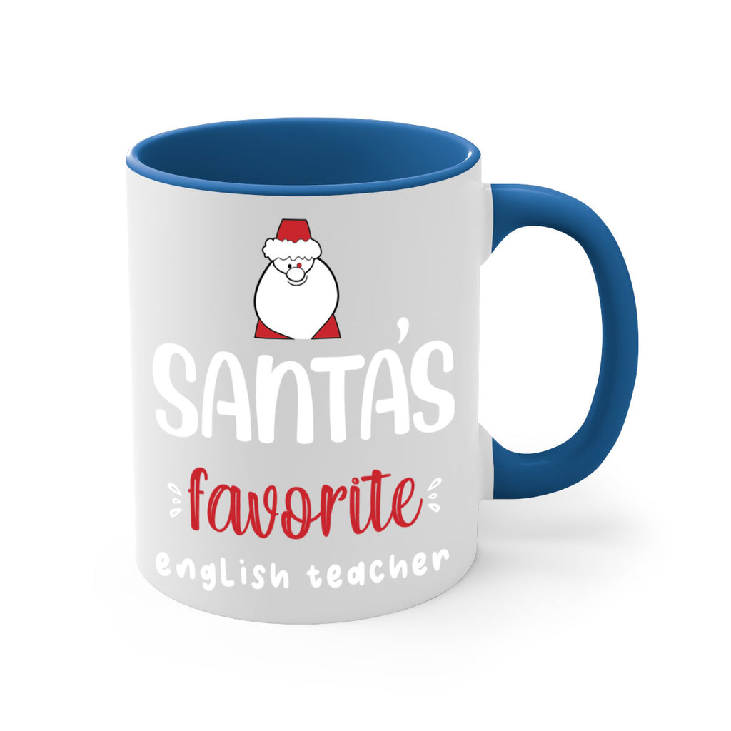 santa's favorite english teacher style 613#- christmas-Mug / Coffee Cup